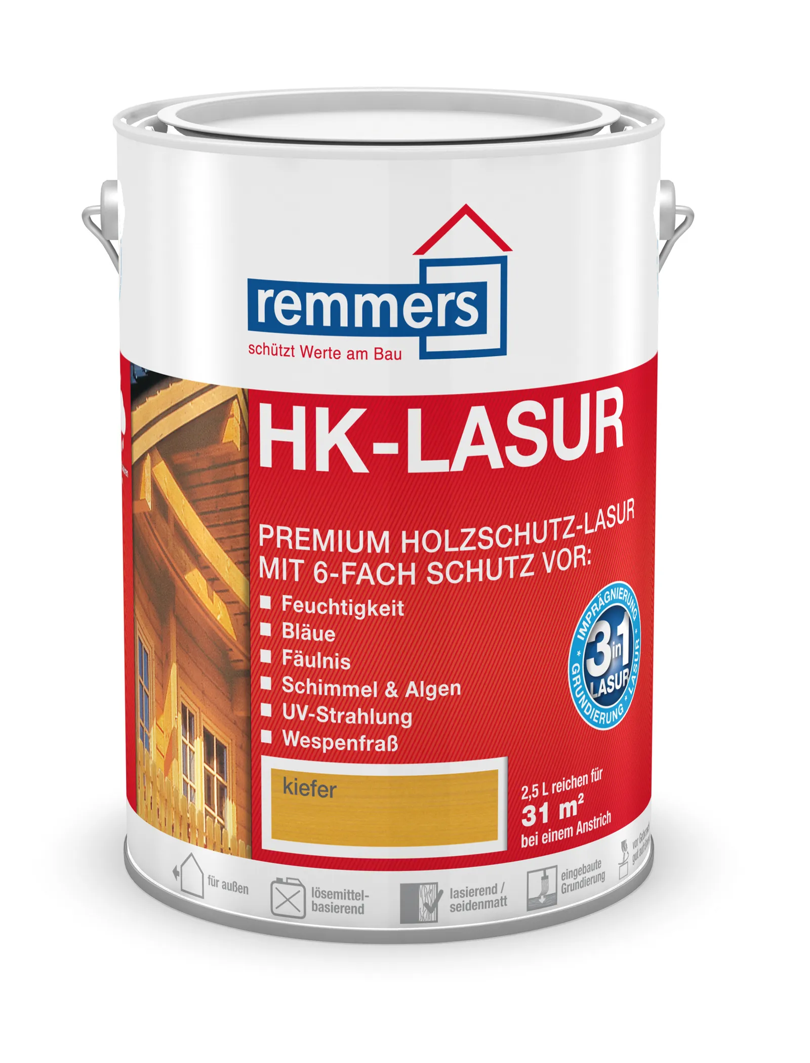 2.5 L Silbergrau HK-Lasur